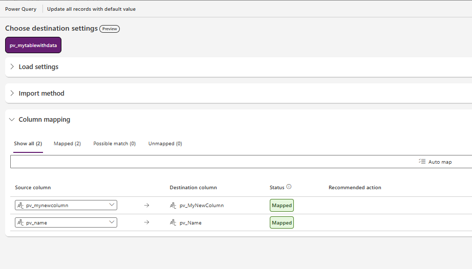 Bulk update records within a Dataverse table