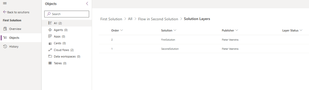 image 10 Solution Layers for my second flow