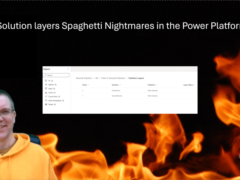 Solution layers Spaghetti Nightmares in the Power Platform
